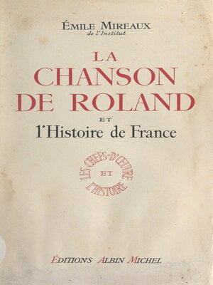 cover image of La chanson de Roland et l'histoire de France